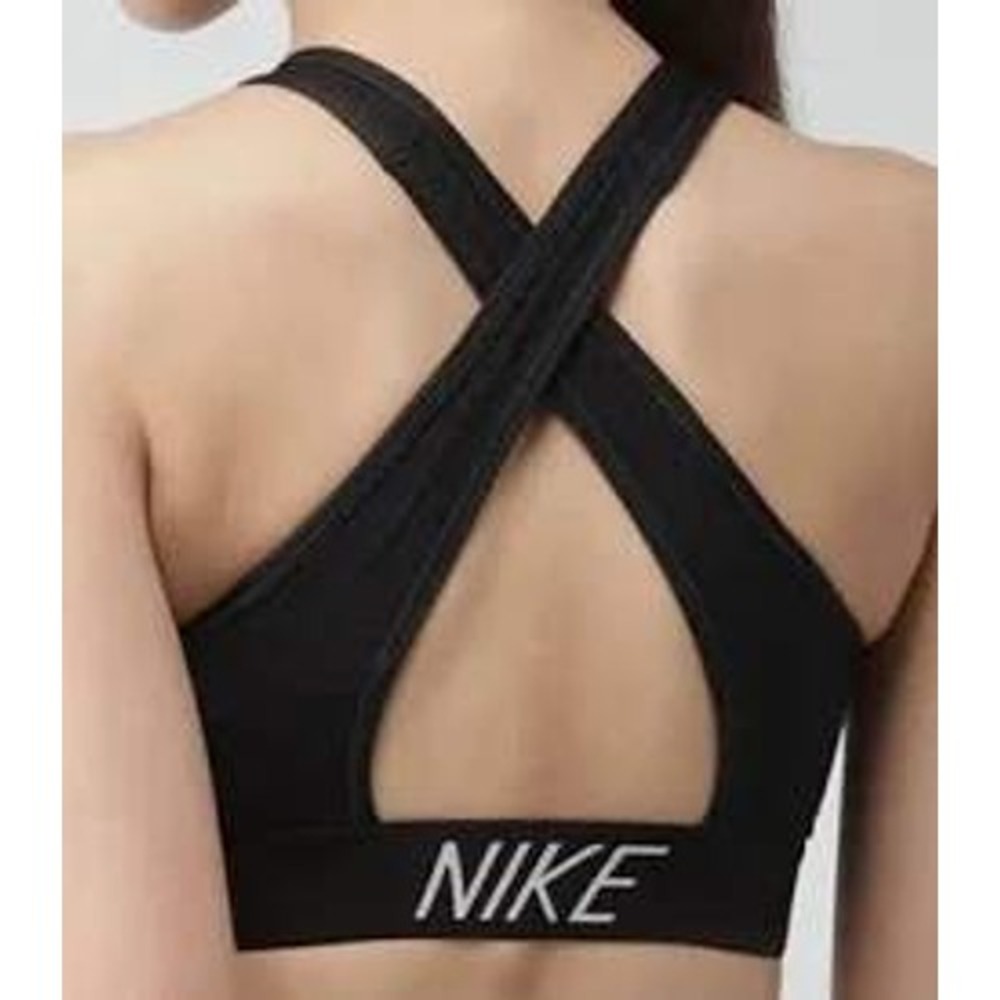 Nike Sports Bra Dri-FIT Perforated Crossback Women's S Black